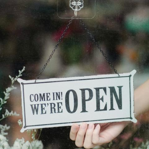 Come in, we're open